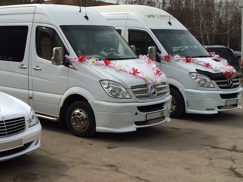 Прокат автобусов на свадьбу